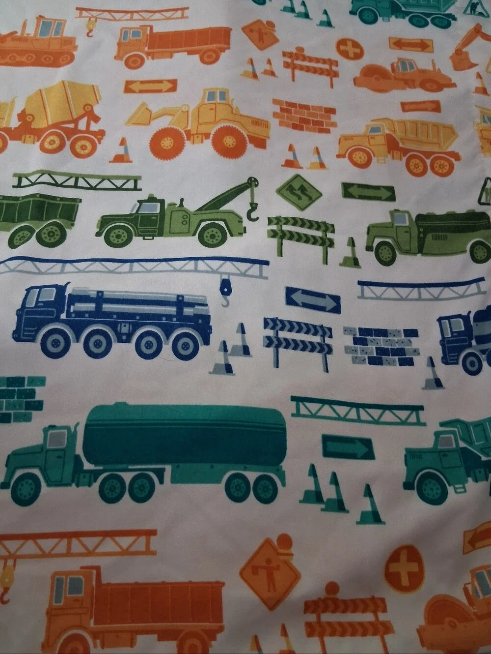 2pc Construction Site Standard Size Pillowcases.